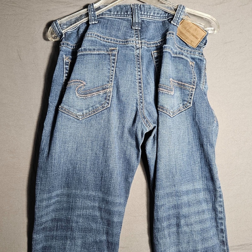 Silver Jeans Co Hunter Mens Jeans 33x32 Light Wash Straight Leg Denim - Picture 12 of 13